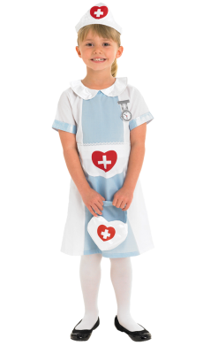 Kids Nurse Fancy Dress Costume