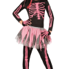 Kids Pink Skeleton Tutu Costume