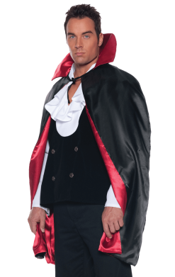 Reversible Black And Red Cape