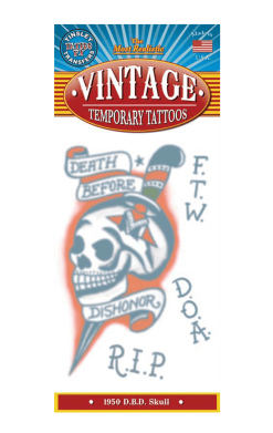 Outlaw Skull Tattoo Accessory