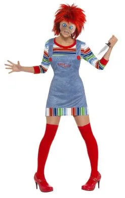 Smiffys Ladies Chucky Doll Movie Costume