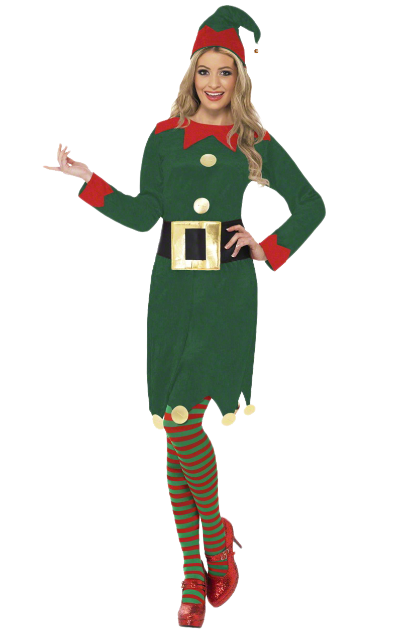 Smiffys Womens Classic Elf Costume 1 Smiffys Womens Classic Elf Costume