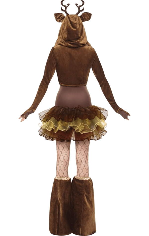 Smiffys Womens Reindeer Dress Costume 3 Smiffys Womens Reindeer Dress Costume - Image 3