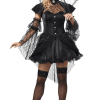 Womens Victorian Goth Doll Costume
