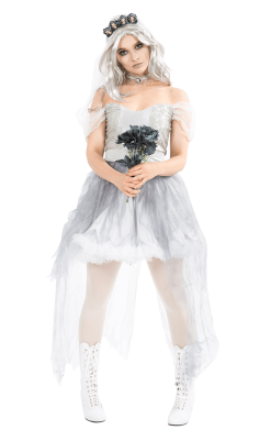 Womens Spirit Ghost Bride Costume