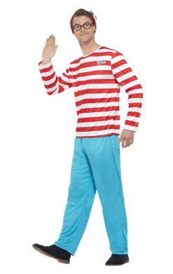 Smiffys Mens Where's Wally Costume