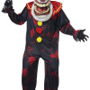 Mens Big Mouth Twisted Halloween Clown Costume