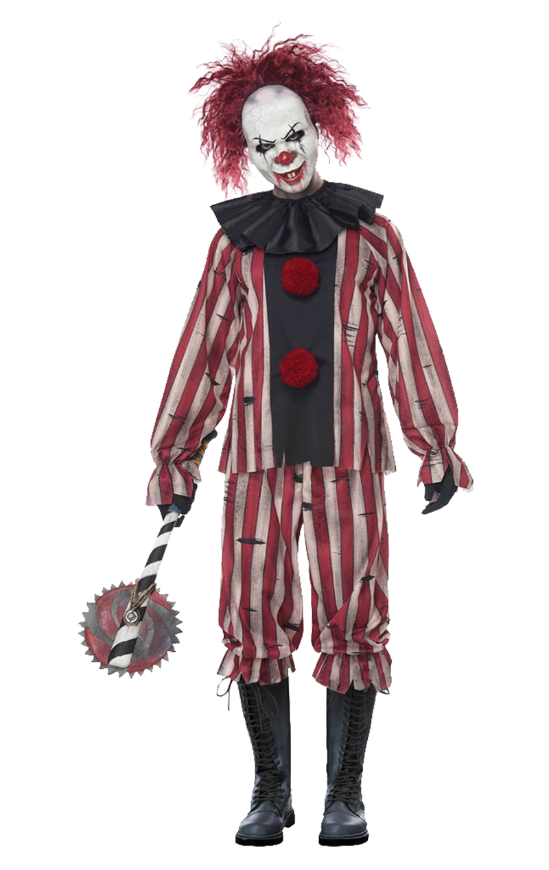 Mens Nightmare Clown Costume 1 Mens Nightmare Clown Costume