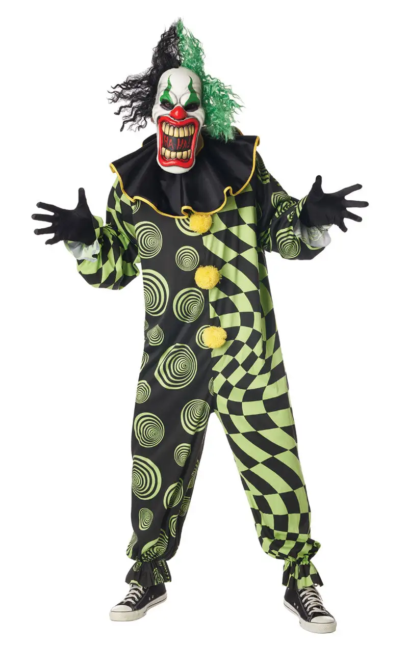 GENERIC Adult Funhouse Freak Scary Clown Costume 1 GENERIC Adult Funhouse Freak Scary Clown Costume