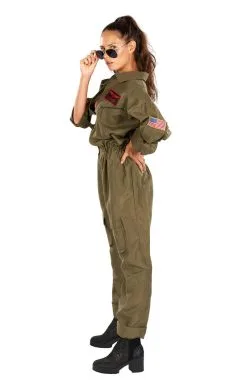 Adult Fighter Pilot Aviator Costume -Fancy Dress Shop 00091247a05