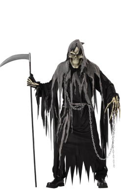 Mens Decayed Halloween Grim Reaper Costume