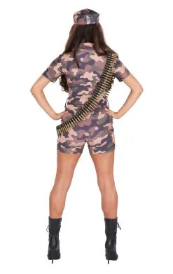 Womens Army Girl Costume -Fancy Dress Shop 00095424a02
