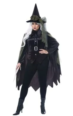 GENERIC Womens Plus Size Gothic Witch Costume -Fancy Dress Shop 00095479a01