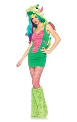 LEG AVENUE Womens Magic Dragon Set Costume