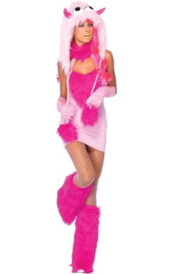 LEG AVENUE Pink Puff Monster Costume