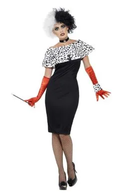 Smiffys Cruella Costume -Fancy Dress Shop 00099109a02