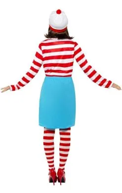 Smiffys Womens Where's Wally Wenda Costume -Fancy Dress Shop 00099591a02
