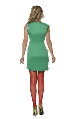 Smiffys Womens Christmas Tree Dress Costume -Fancy Dress Shop 00099834a02