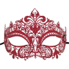 GENERIC Red Metal Masquerade Facepiece Accessory