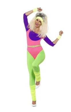 Smiffys Womens 80s Work Out Costume -Fancy Dress Shop 80s work out costume 904849