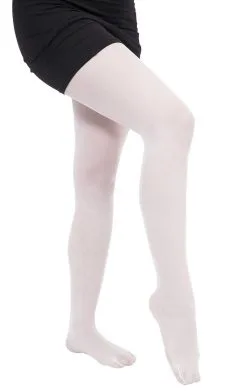 Adult White Translucent Tights