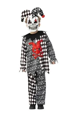 GENERIC Childrens Evil Jester Costume -Fancy Dress Shop childrens evil jester costume 267289