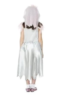 GENERIC Childrens Vintage Ghost Bride Costume 6 GENERIC Childrens Vintage Ghost Bride Costume -Fancy Dress Shop childrens vintage ghost bride costume 371281