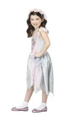 GENERIC Childrens Vintage Ghost Bride Costume 7 GENERIC Childrens Vintage Ghost Bride Costume -Fancy Dress Shop childrens vintage ghost bride costume 904470