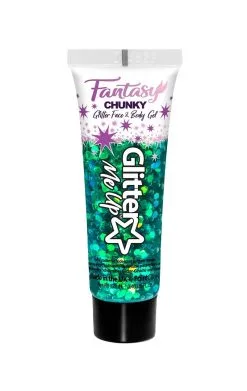 Green Iridescent Chunky Glitter Gel