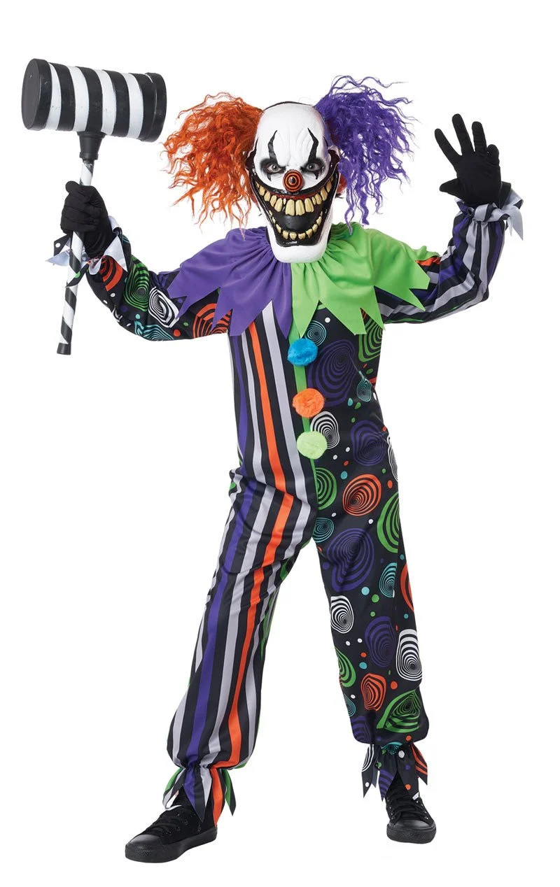 GENERIC Childrens Funhouse Fiend Clown Costume 1 GENERIC Childrens Funhouse Fiend Clown Costume