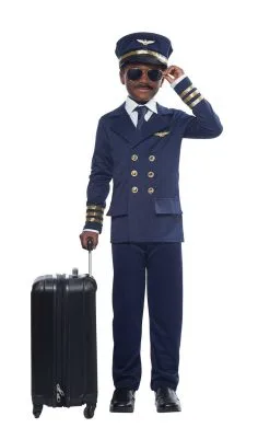 GENERIC Kids Unisex Airplane Pilot Costume -Fancy Dress Shop kids unisex airplane pilot costume 831659