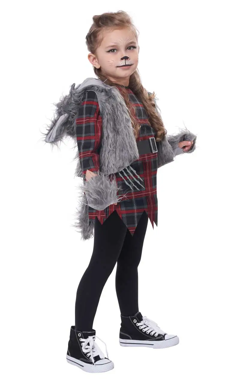 Kids Wee-Wolf Girl Costume 2 Kids Wee-Wolf Girl Costume - Image 2