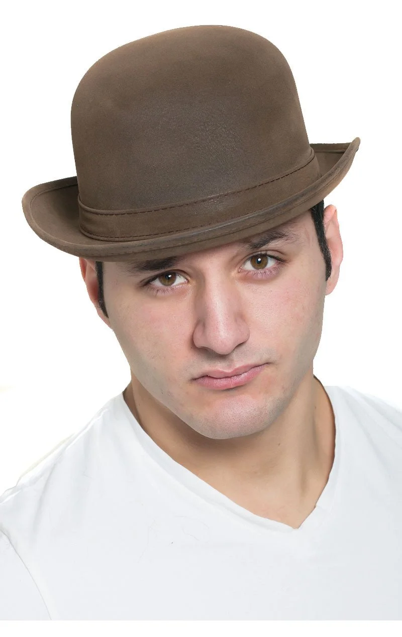 Mens Brown Bowler Hat 1 Mens Brown Bowler Hat