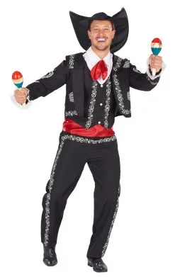 Mens Mexican Mariachi Costume (2 In 1 Costume)