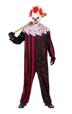 GENERIC Mens Scary Clown Costume
