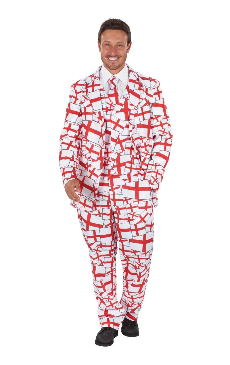 GENERIC Mens St George England Flag Suit 1 GENERIC Mens St George England Flag Suit