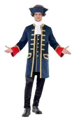 Smiffys Mens Pirate Commander Costume -Fancy Dress Shop pirate commander costume 105093