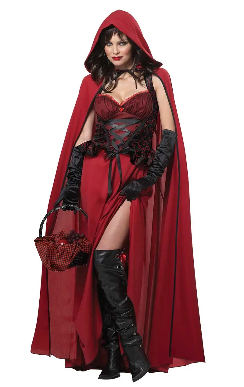 Womens Red Riding Hood Hunter Costume 1 Womens Red Riding Hood Hunter Costume