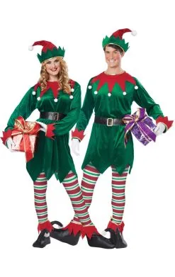Unisex Christmas Elf Costume