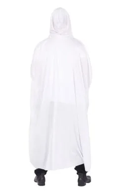 GENERIC Unisex White Hooded Cape -Fancy Dress Shop unisex white hooded cape 112254