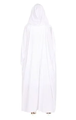 GENERIC Unisex White Hooded Cape -Fancy Dress Shop unisex white hooded cape 754375