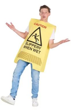 GENERIC Wet Floor Sign Costume