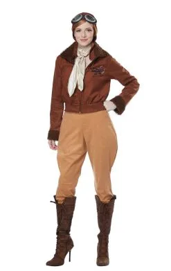 GENERIC Womens Amelia Earhart Aviator Costume