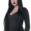 GENERIC Womens Black Extra Long Cosplay Wig