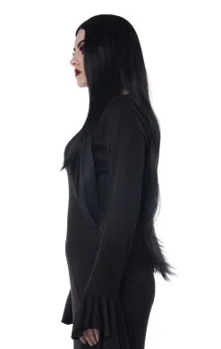 GENERIC Womens Black Extra Long Cosplay Wig -Fancy Dress Shop womens black extra long cosplay wig 868621